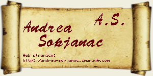 Andrea Sopjanac vizit kartica